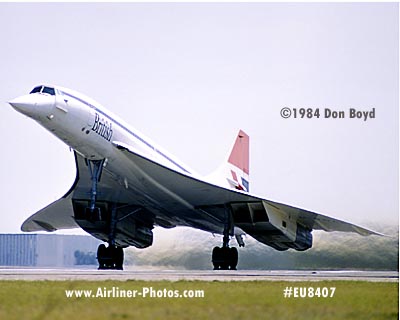 1984 - British Airways Concorde G-BOAE aviation airline stock photo #EU8407