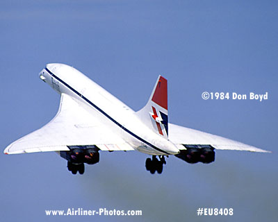 1984 - British Airways Concorde G-BOAD aviation airline stock photo #EU8408