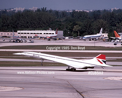 1985 - British Airways Concorde G-BOAB aviation airline stock photo #EU8502