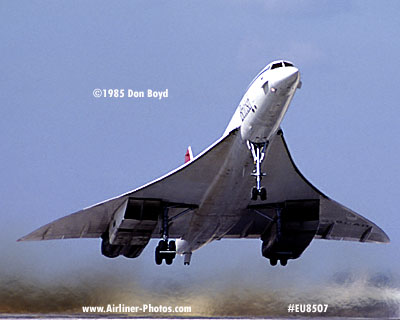 1985 - British Airways Concorde G-BOAD aviation airline stock photo #EU8507
