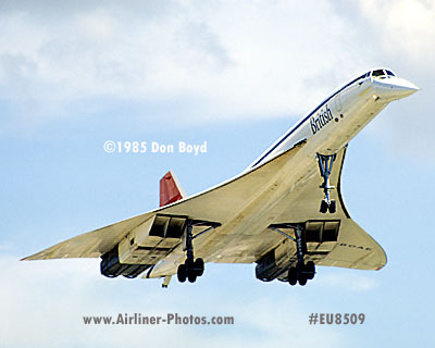 1985 - British Airways Concorde G-BOAE aviation airline stock photo #EU8509