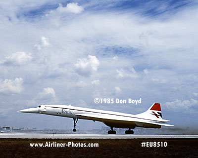 1985 - British Airways Concorde aviation airline stock photo #EU8510
