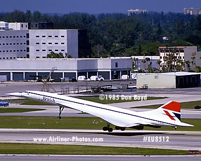 1985 - British Airways Concorde G-BOAB aviation airline stock photo #EU8512