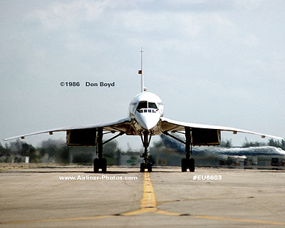 1986 - British Airways Concorde aviation airline stock photo #EU8603