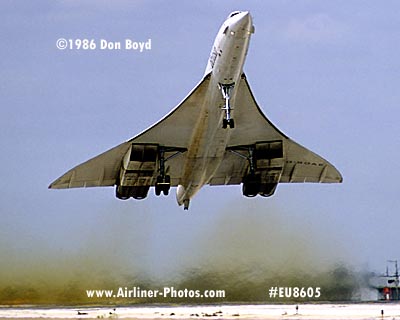 1986 - British Airways Concorde G-BOAE aviation airline stock photo #EU8605