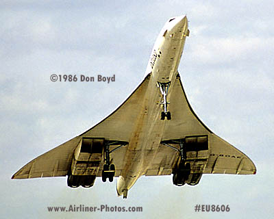 1986 - British Airways Concorde G-BOAE aviation airline stock photo #EU8606