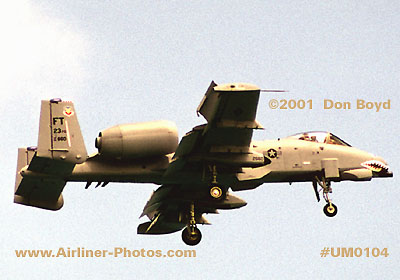 2001 - USAF Fairchild Republic A-10 Thunderbolt II Warthog military aviation stock photo #UM0104