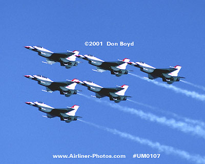 2001 - USAF Thunderbirds military aviation stock photo #UM0107