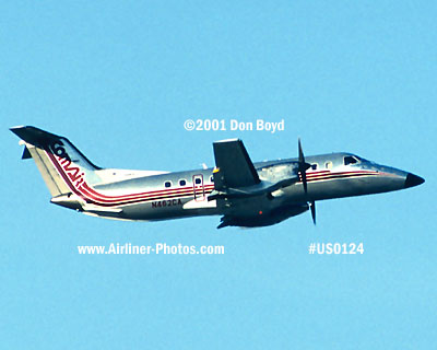 2001 - Comair EMB-120RT Brasilia N462CA takeoff from FLL aviation airline stock photo #US0124