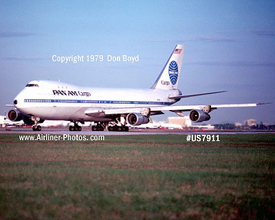1979 - Pan Am Cargo B747-123(F)(SCD) N901PA Clipper Carrier Dove aviation airline stock photo #US7911