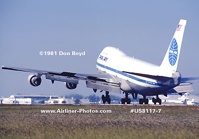 1981 - Pan Am B747-121(A) N755PA Sovereign of the Seas aviation airline stock photo #US8117