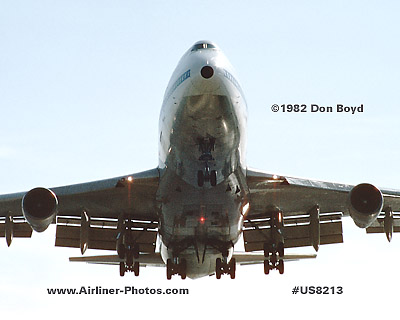 1982 - Pan Am B747-121(A) aviation airline stock photo #US8213