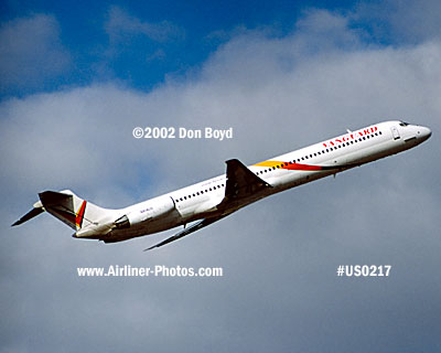2002 - Vanguard MD80 aviation airline stock photo #US0217