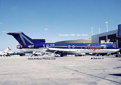 2001 - Allegro B727-200 XA-ABM in Discovery paint scheme aviation airline stock photo #CA0101