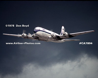 1978 - TAN Carga Airlines of Honduras DC-6A HR-TNQ (ex N6260C) aviation cargo airline stock photo #CA7804