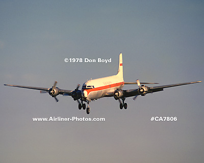 1978 - Inair Panama (IX) DC-6B HP-538 (ex N4888R) aviation cargo airline stock photo #CA7806