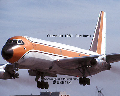 1981 - INAIR Panama Convair CV-880-22 HP-821 (ex N8810E) (leased from Monarch) aviation cargo airline stock photo #CA8101