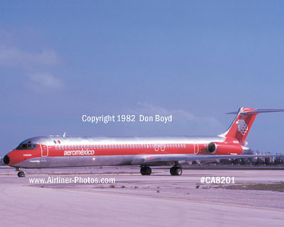 1982 - Aeromexico MD-82 N1003X aviation airline stock photo #CA8201