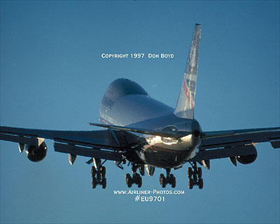 1997 - British Airways B747-236B takeoff at Miami aviation airline stock photo #EU9701