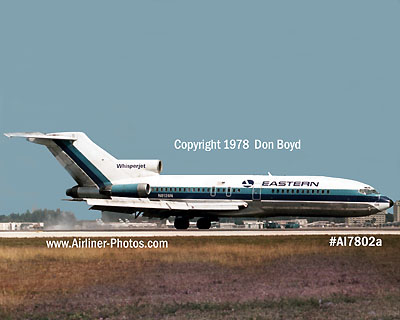 1978 - Eastern B727-25 N8126N landing without a nose gear at Miami aviation accident stock photo #AI7802a