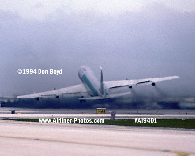 1994 - Millon Air B707-320C takeoff at Miami aviation cargo airline stock photo #AI9401