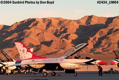 USAF Thunderbirds at sunset military aviation stock photo #2434