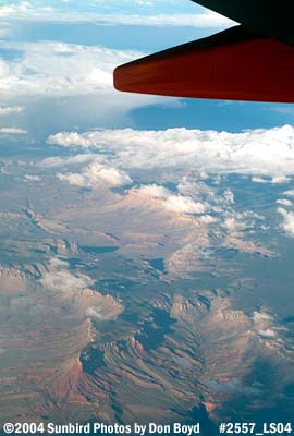 2004 - somewhere over Arizona aerial landscape stock photo #2557