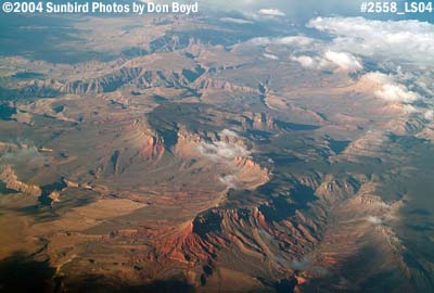 2004 - somewhere over Arizona aerial landscape stock photo #2558