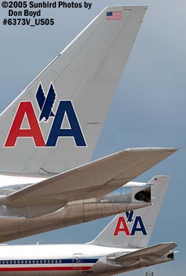 American Airlines B777-223(ER)'s N780AN and N789AN aviation airline stock photo #6373V