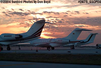 Corporate jets on the ramp at sunset aviation stock photo #2675