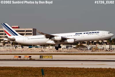 Air France A340-313X F-GNIH airliner aviation airline stock photo #1726