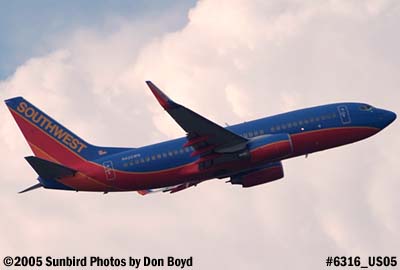Southwest Airlines B737-7H4 N426WN aviation stock photo #6316