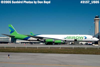 Arrow Air's DC8-63F N661AV (ex Airlift N6161A) cargo airline aviation stock photo #3157