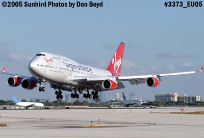 Virgin Atlantic B747-41 G-VAST Ladybird aviation airliner stock photo #3373