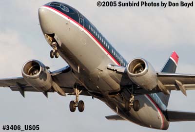 US Airways B737-301 N587US (ex Piedmont N359P) aviation airline stock photo #3406