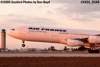 Air France A340-313(X) F-GLZT airliner aviation stock photo #3426