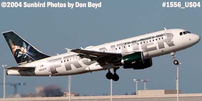 Frontier Airlines A319-112 N913FR aviation airline stock photo #1556