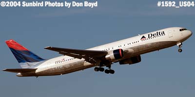Delta Airlines B767-332 N1402A aviation airline stock photo #1592