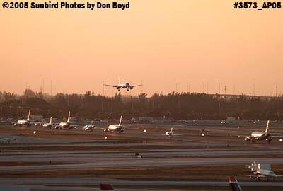 Departing aircraft line-up at Ft. Lauderdale-Hollywood International Airport aviation stock photo #3573