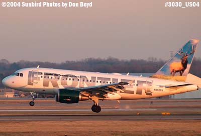 Frontier Airlines A318-111 N802FR aviation airline stock photo #3030