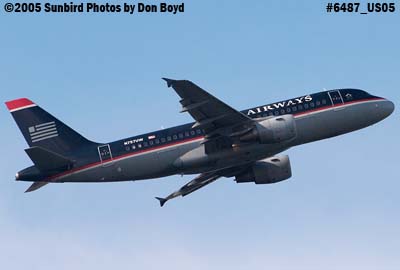 US Airways A319-112 N757UW aviation airline stock photo #6487