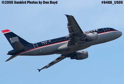 US Airways A319-112 N757UW aviation airline stock photo #6488