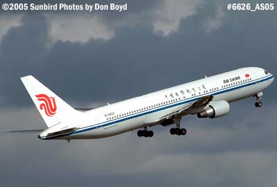 Air China B767-3Q8/ER B-2493 (ex American N634TW) aviation airline stock photo #6626