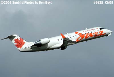 Air Canada Jazz Air Bombardier CL-600-2B19 C-GUJA aviation airline stock photo #6638