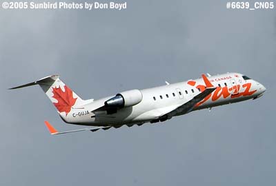 Air Canada Jazz Air Bombardier CL-600-2B19 C-GUJA aviation airline stock photo #6639