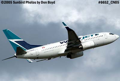 Westjet B737-7CT C-FWAQ aviation airline stock photo #6652