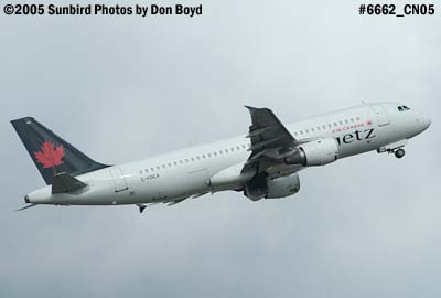 Air Canada Jetz Airbus A320-211 C-FDCA aviation airline stock photo #6662