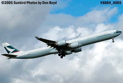 Cathay Pacific Airbus A340-642 B-HQC aviation airline stock photo #6664