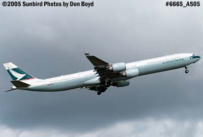 Cathay Pacific Airbus A340-642 B-HQC aviation airline stock photo #6665