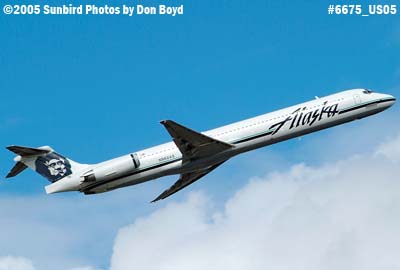 Alaska Airlines MD-83 N962AS aviation airline stock photo #6675